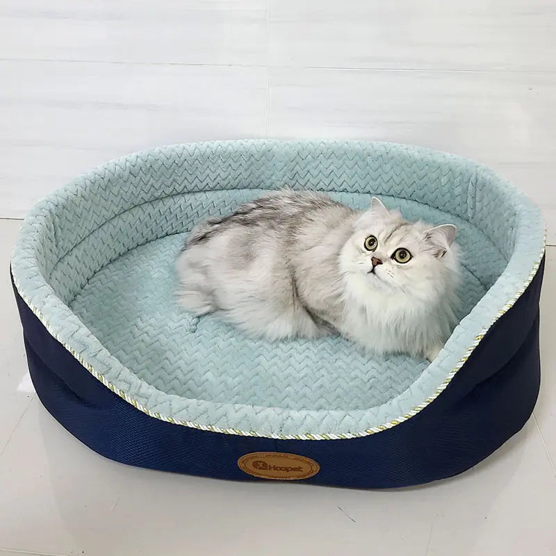 DroolNest™ Four Seasons Pet Lounge Bed