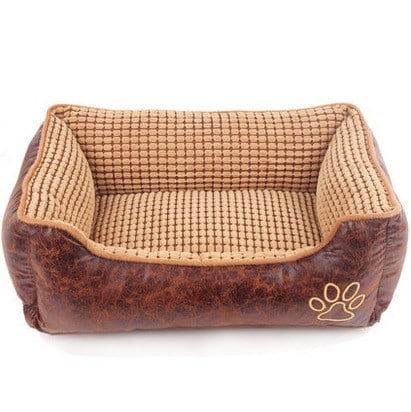 BoneLuxe: Leather Kennel Bed