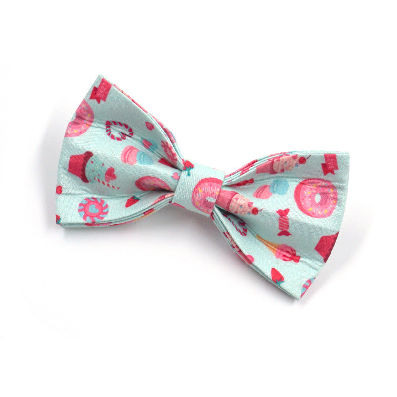 INS Style Cute Cartoon Dog Collar and Leash Bow Suit