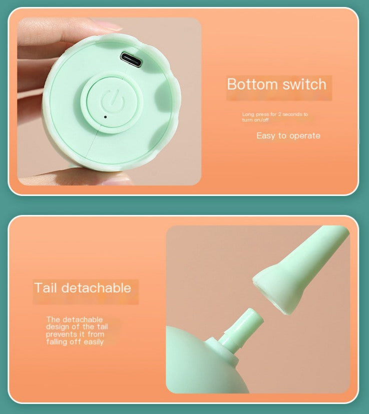 Smart Electric Cat Teaser Toy with Rotating Tail