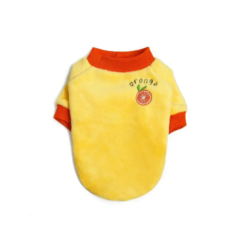 Fruit Fleece Dog Hoodie