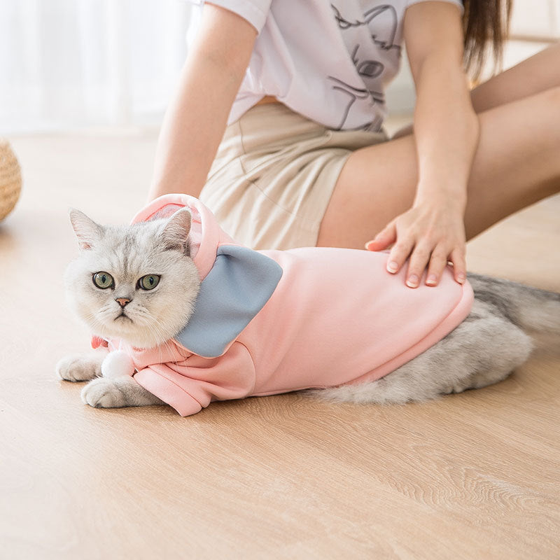 Pink Elephant Cozy Pet Hoodie
