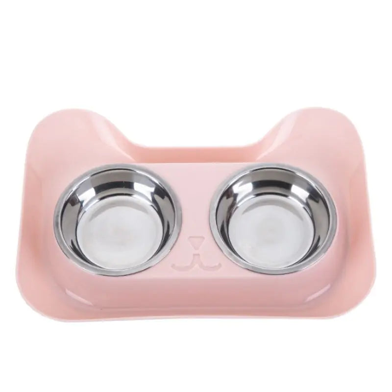 Stainless Steel Cat Head Double Bowl