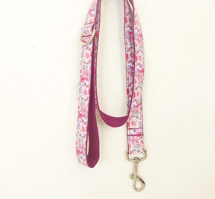 Drools&Tools Purple Flower Dog Leash