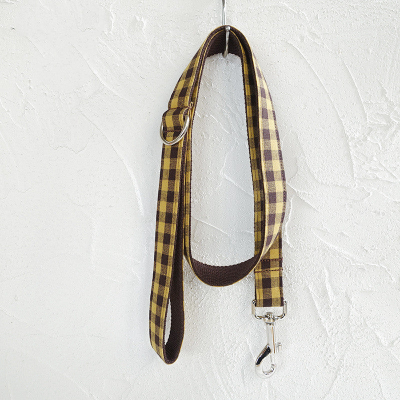 Mocha Paws Dog Collar Traction Rope Set