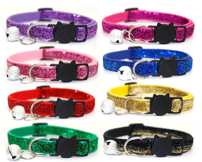 Adjustable Colorful Cat Collar with Bell – Style, Comfort & Safety Combined
