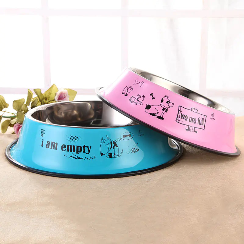 Vibrant Stainless Steel Dog Bowls — Style Meets Function!
