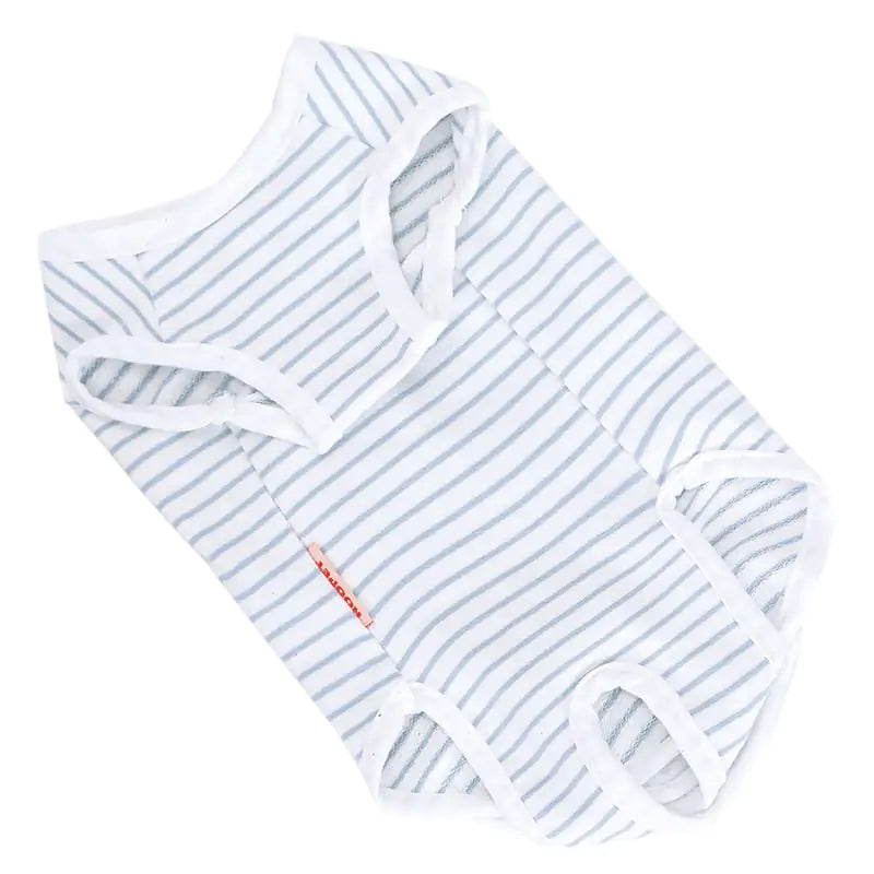 Blue & White Striped Cat Shirt