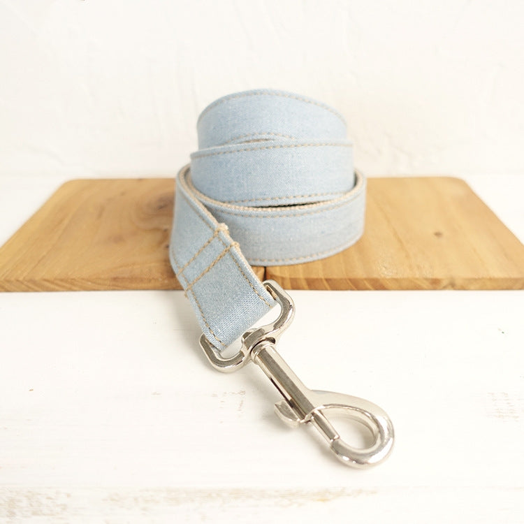 Blue Denim Dog Leash Set – Style Meets Strength