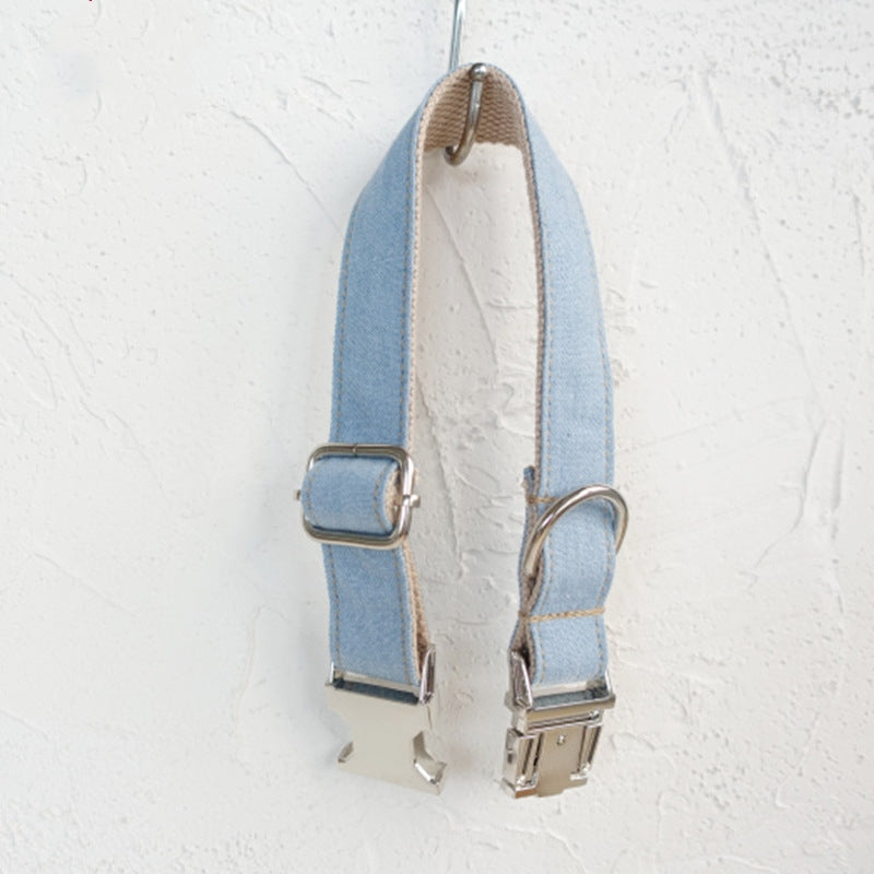 Blue Denim Dog Leash Set – Style Meets Strength
