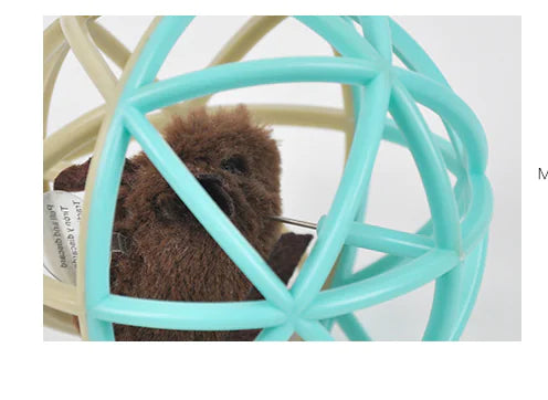 Pet Vocalizing Cat Toy Ball with Cage