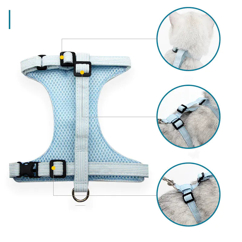 Drools&Tools Japanese Style Cat Harness and Leash Set