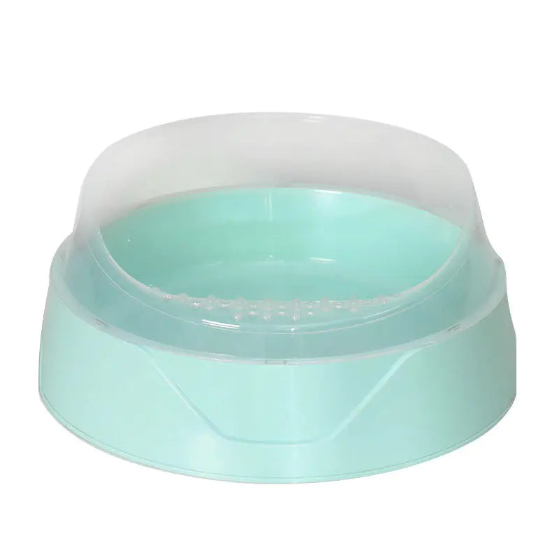 Semi-Enclosed Cat Litter Box with Shovel