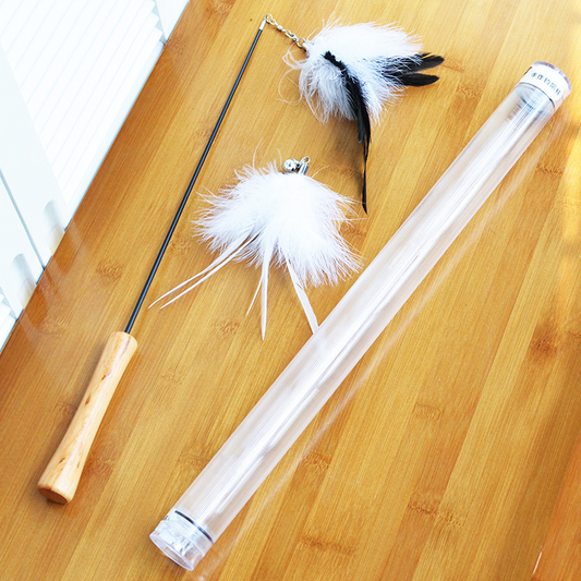 Cat Teaser Wand with Feather