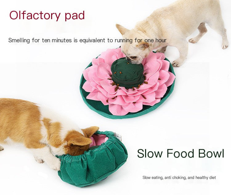 SniffLotus™ Interactive Pet Sniffing Mat – Slow Feeding Training Toy