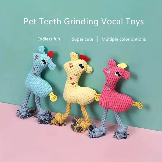 Drools&Tools Plush Dog and Cat Toys with Sound