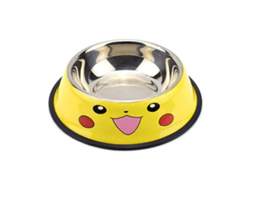 Cartoon Stainless Steel Non-Slip Pet Bowl!