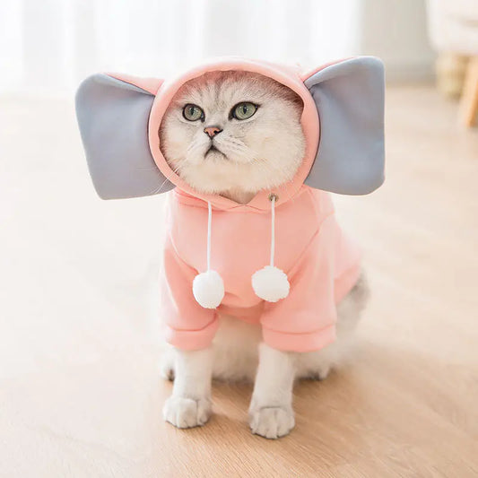 Pink Elephant Cozy Pet Hoodie