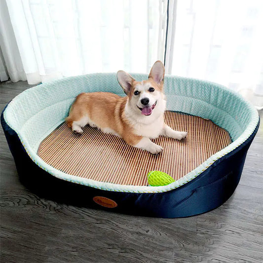 DroolNest™ Four Seasons Pet Lounge Bed