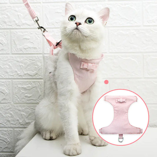 Drools&Tools Japanese Style Cat Harness and Leash Set